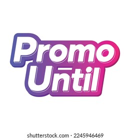 Promo text effect vector design editable. purple and pink gradations. For price promo events, discounts, special prices, etc.