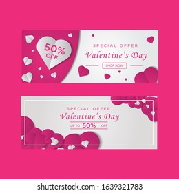 promo web/facebook banner ads valentine days