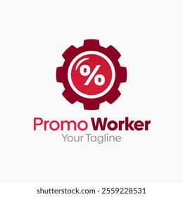 Promo Worker Logo Design Template. Good for Business, Agency, Community and Organization.