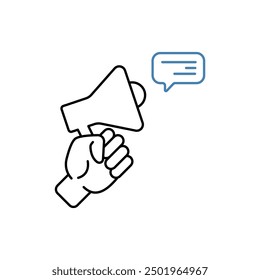 Symbol für Absatzkonzept-Zeile Einfache Elementgrafik. Förderung der Konzeptsymbolgestaltung.