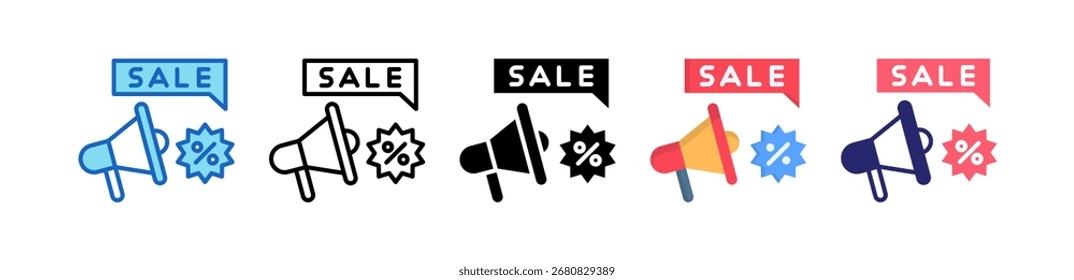 Promote Icon Multiple Style Set Collection.