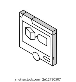 promote product isometric icon vector. promote product sign. isolated symbol illustration