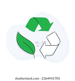 Promote recycling with this icon. Perfect for symbolizing recyclable materials, sustainability, and waste reduction.