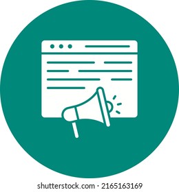 Promote Site icon vector image. Can also be used for Digital Marketing. Suitable for mobile apps, web apps and print media.