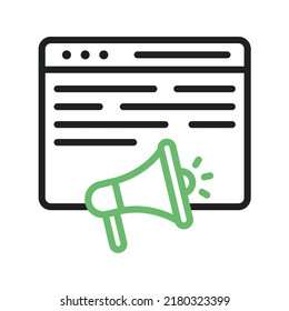 Promote Site icon vector image. Can also be used for Digital Marketing. Suitable for mobile apps, web apps and print media.