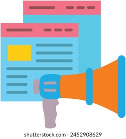 Promote vector icon. Can be used for printing, mobile and web applications.