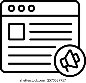 Promote vector icon. Can be used for printing, mobile and web applications.
