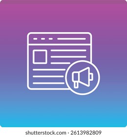 Promote vector icon. Can be used for printing, mobile and web applications.