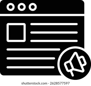 Promocionar ícono de Vector. Se puede utilizar para aplicaciones de impresión, móviles y de Web.