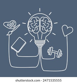 Promote wellness with this poster emphasizing mental health. A striking design that inspires self-care and emotional awareness for a balanced life.