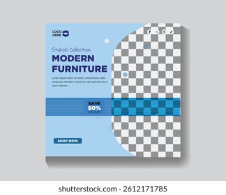 Promote your stylish modern furniture collection with bold design and creative layout