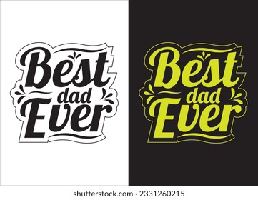 Promoted Daddy TYPHOGRAPHY Father's Day T-shirt Design
