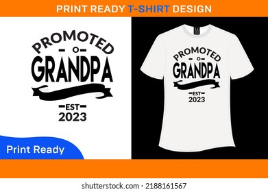 Promoted To Grandpa Est 2020 T-shirt