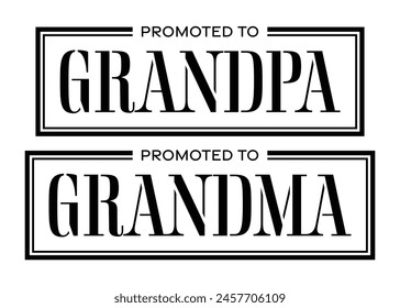 Promoted to Grandpa First Time Grandma Grandparents Pregnancy Announcement