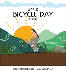 Promoting health, sustainability, and joy through cycling on World Bicycle Day. Ride!