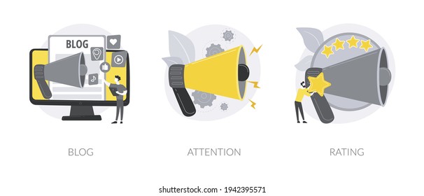 Promotion abstract concept vector illustrations.
