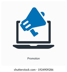 Promotion or advertisement icon concept