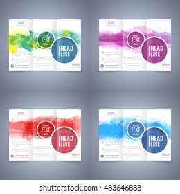 promotion or advertisement pattern series plan cover design annual statement magazine watercolour scene useful for any project where a platter of color makes the difference group texture colorful conc
