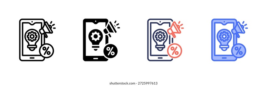 Promotion Application Multi Style Icon Set