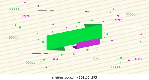 Promotion background green and purple. Modern abstract ilustrator. Template promotion background minimalist modern art. 10 eps