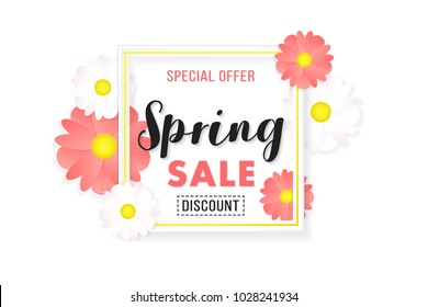 Promotion Background Poster Banner Spring Sale