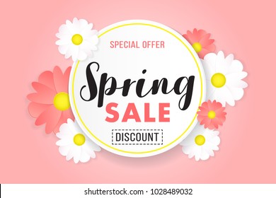 Promotion Background Poster Banner Spring Sale