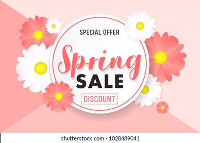 Promotion Background Poster Banner Spring Sale