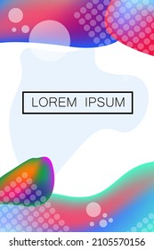 promotion background.background with colorful fluid side