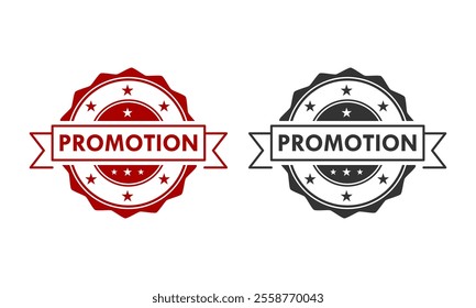 Promotion badge logo design template illustration