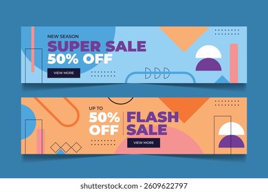 Promotion banner design for social media