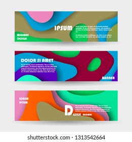 Promotion banners, scroll, price tag, sticker, badge, poster. Vector design