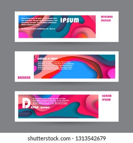Promotion banners, scroll, price tag, sticker, badge, poster. Vector design