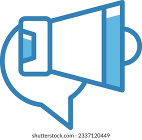 Promotion Blue Icon - Single Icon, Vector