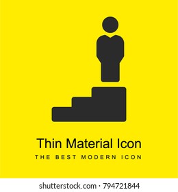 Promotion bright yellow material minimal icon or logo design