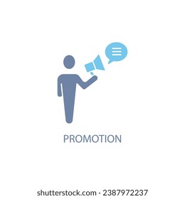 Promotion concept line icon. Simple element illustration. Promotion  concept outline symbol design.