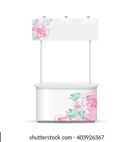 Promotion counter on white background. template vector design