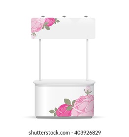 Promotion counter on white background. template vector design