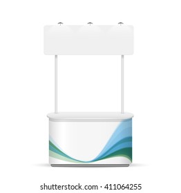 Promotion counter on white background. template vector design