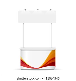 Promotion counter on white background. template vector design