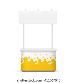 Promotion counter on white background. template vector design