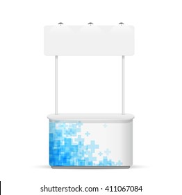 Promotion counter on white background. template vector design