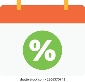 promotion date sale vector flat illustration