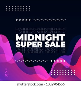 Promotion design with colorful abstract fluid and liquid shape for banner, calendar, post, poster or flyer