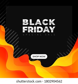 Promotion design with colorful abstract fluid and liquid shape for banner, calendar, post, poster or flyer