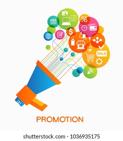 Promotion design. Set of flat design style badges.  Vector illustrations for website and mobile website, product promotion, sale banner template, ads, print material.