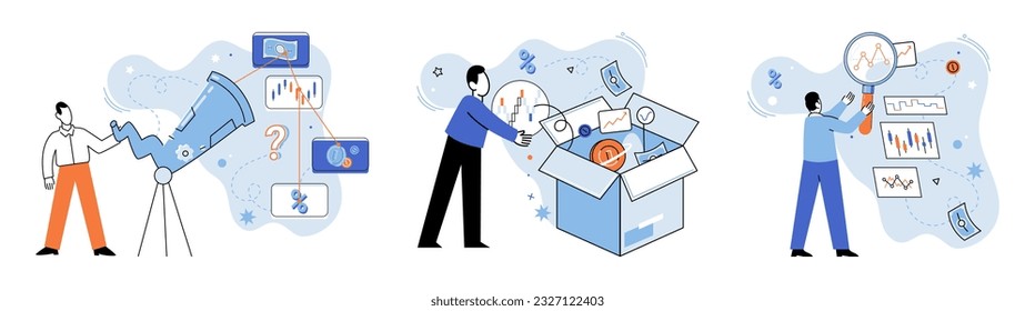 Promotion discount sale. Vector illustration. Flash sale online, adrenaline rush in world of e-commerce Sales index, reliable barometer of economic health Forecast of future sales, financial compass