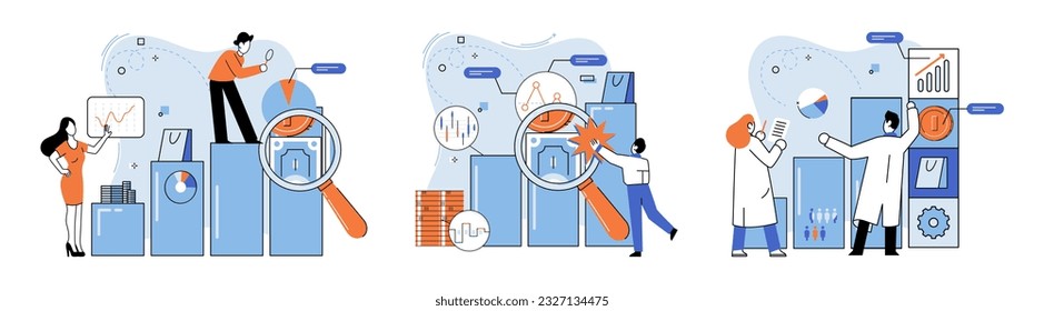 Venta de descuento de promoción. Ilustración vectorial. Índice de ventas, cuadro de indicadores que muestra el rendimiento empresarial Pronóstico de ventas futuras, adivina las posibilidades de ingresos Ventaja Venta en línea