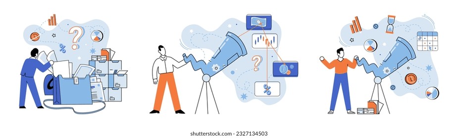 Promotion discount sale. Vector illustration. Forecast of future sales, blueprint of business potentialities Flash sale online, high-speed train in landscape of online retail Sales index