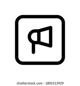 Promotion (E commerce) icon outline vector. isolated on white background