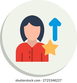 Icono de estilo de círculo plano de promoción